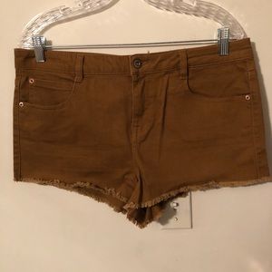 Forever 21 Brown Cutoff Shorts